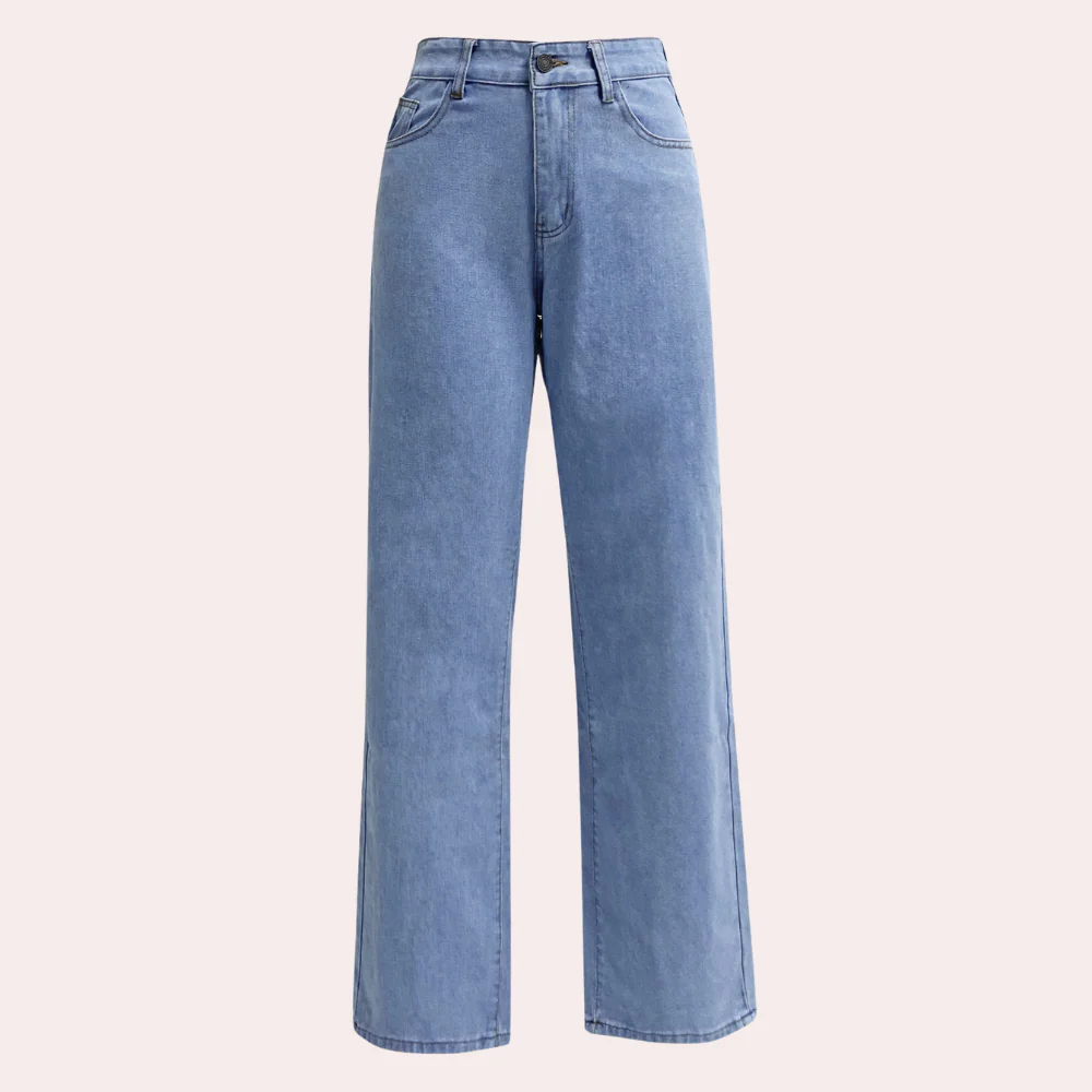Rianne – High-Waist Wide-Leg Denim Pants & Side Pockets - Image 4