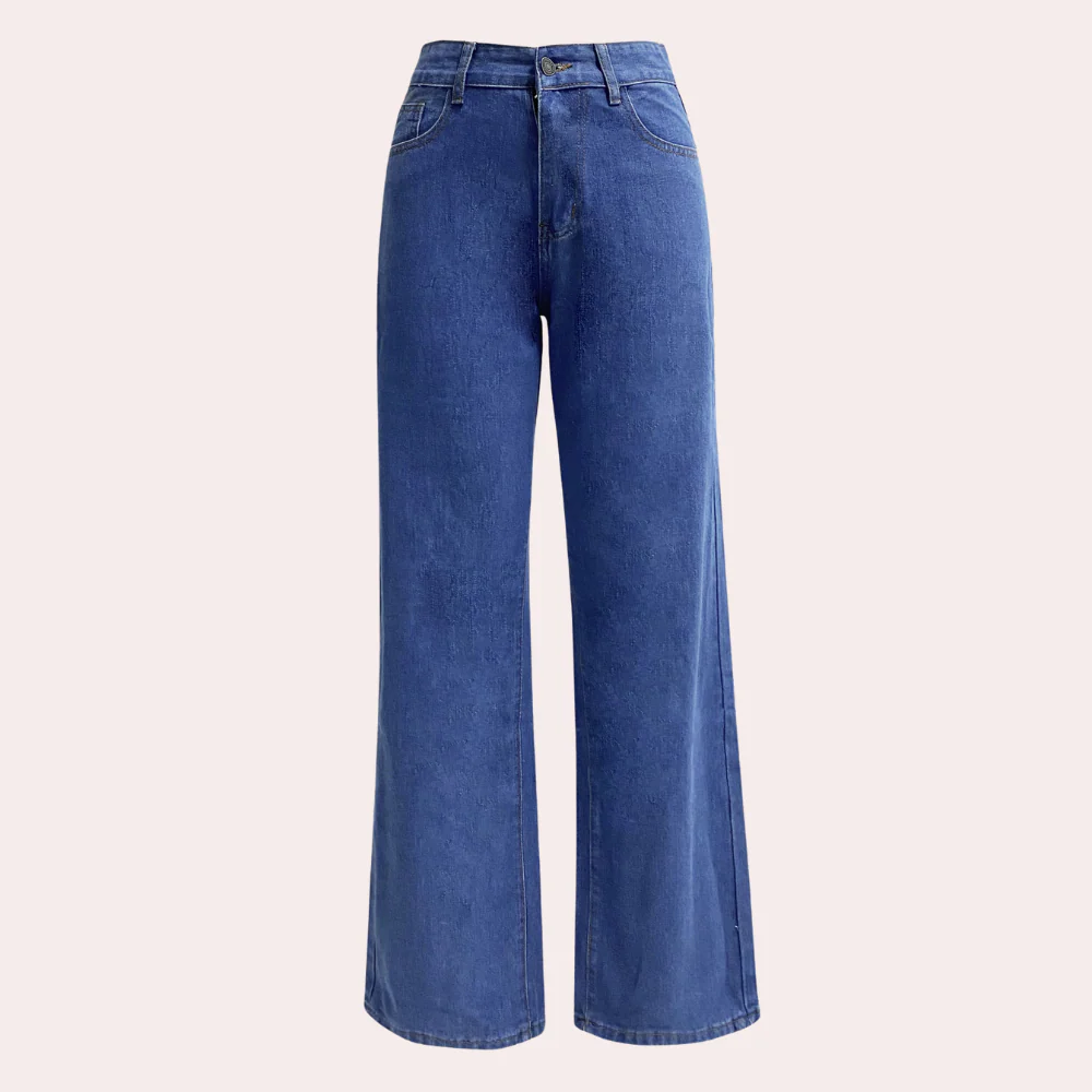 Rianne – High-Waist Wide-Leg Denim Pants & Side Pockets - Image 6