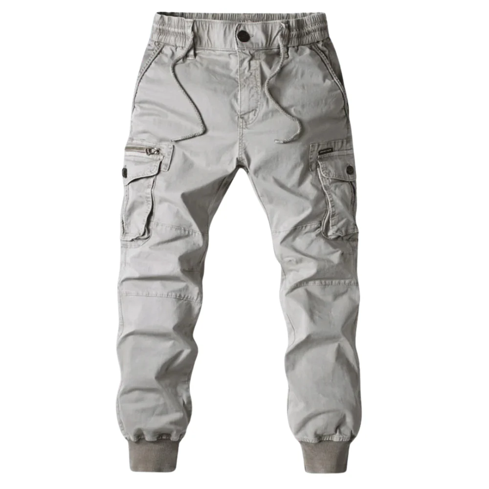 Roel – Cargo Pants with Drawstring Waist and Multiple Pockets | Relaxed Fit for Freedom of Movement | Sleek, Functional, and Everyday Comfort - Image 5