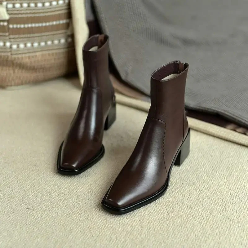 Ruby – Women's High Heel Boots with Zipper Closure - Image 3