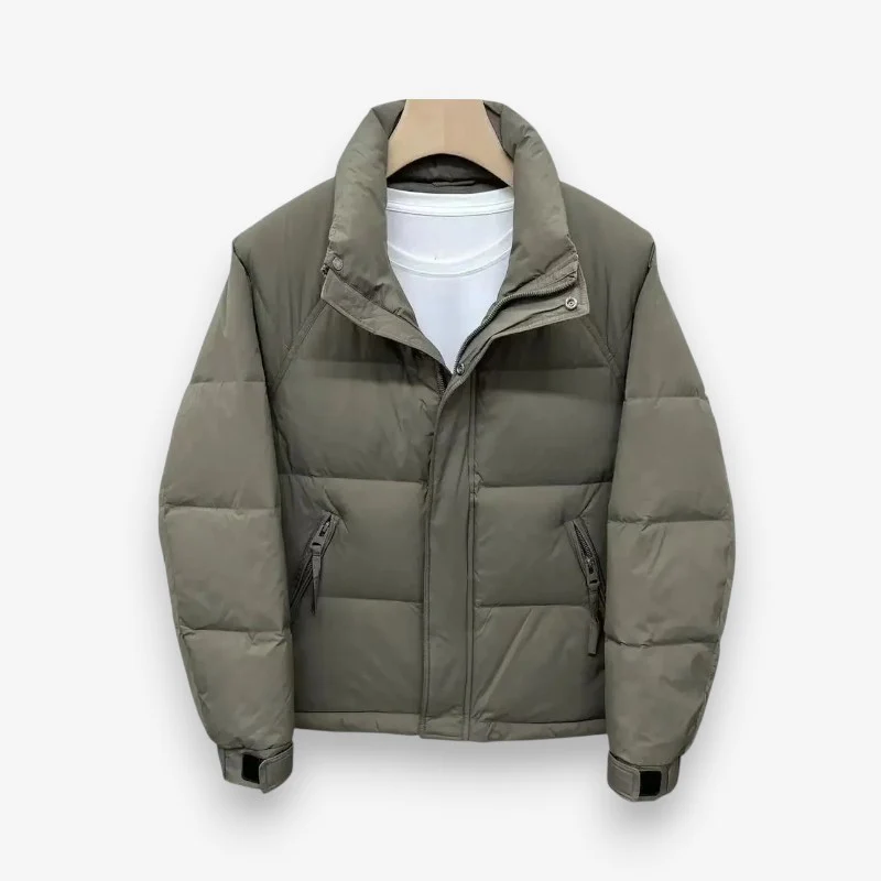 Ryan – Men's Long Sleeve Jacket with Stand Collar and Zipper Closure - Image 3