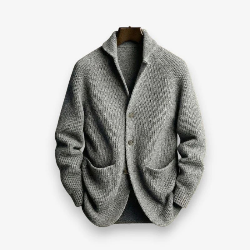 Ryan – Women's Long Sleeve Sweater with Button Closure and Pockets - Image 3
