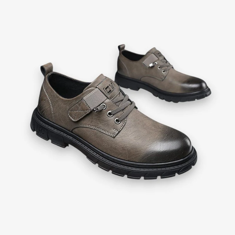 Ryan – Round Toe Lace-Up Sneakers with Anti-Slip Sole - Image 2