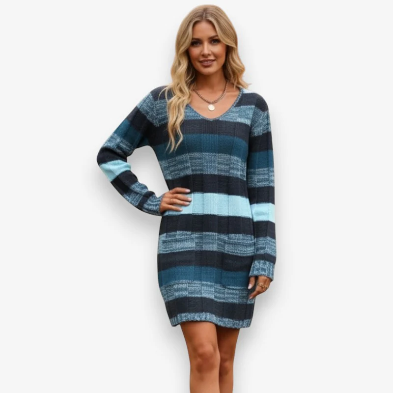 Sara – Women's Long Sleeve V-Neck Sweater