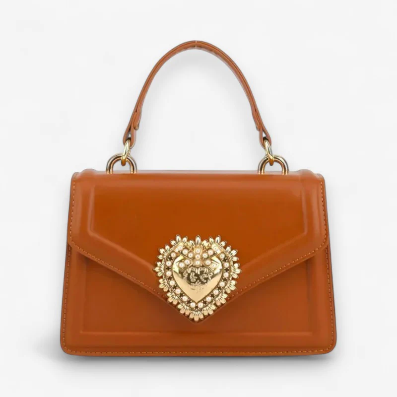 Sarah – Handbag with Adjustable Strap & Heart Closure