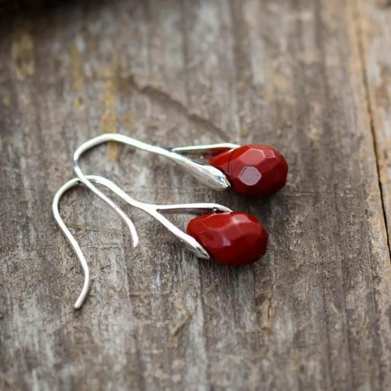 Senna – Handmade Gemstone Earrings Lightweight - Image 3