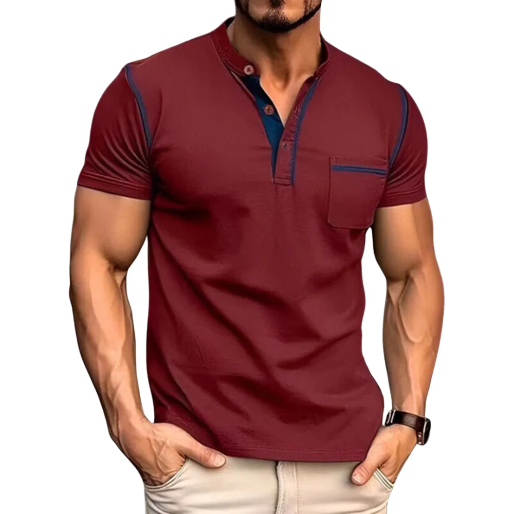 Siebe – Slim Fit Shirt with Short Sleeves and Chest Pocket | Front Button Fastening | Minimalist Design for Everyday Use - Image 4