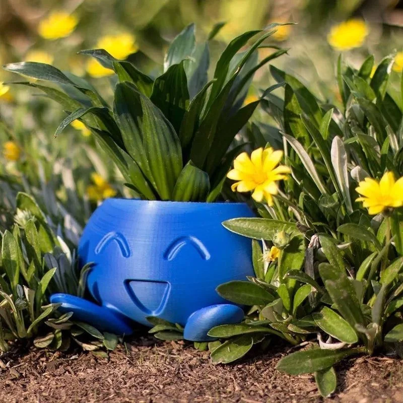 SmileBloom – Decorative Flower Pot with Smiley Design - Image 3