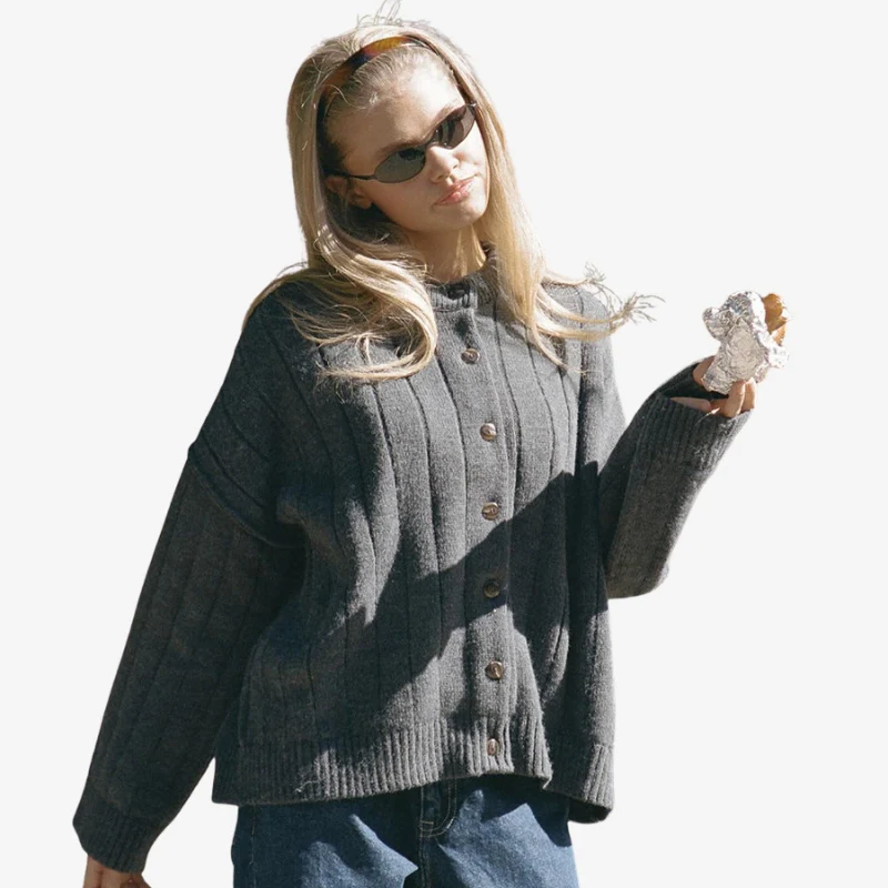 Sophia – Women's Long Sleeve Button-Up Cardigan