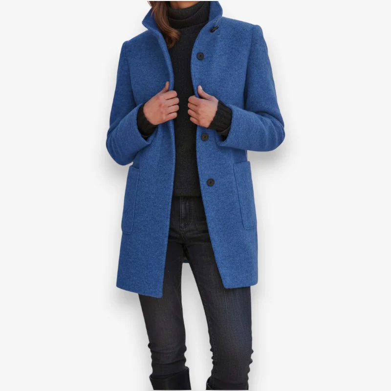 Sophia – Women's Long Sleeve Jacket with Front Pockets - Image 2