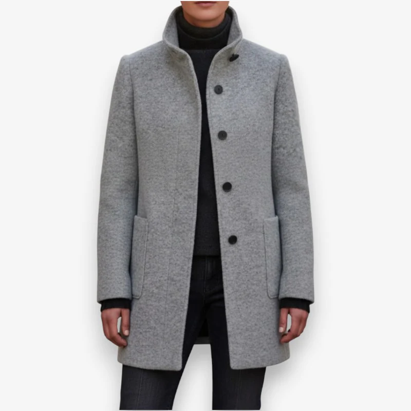 Sophia – Women's Long Sleeve Jacket with Front Pockets - Image 5