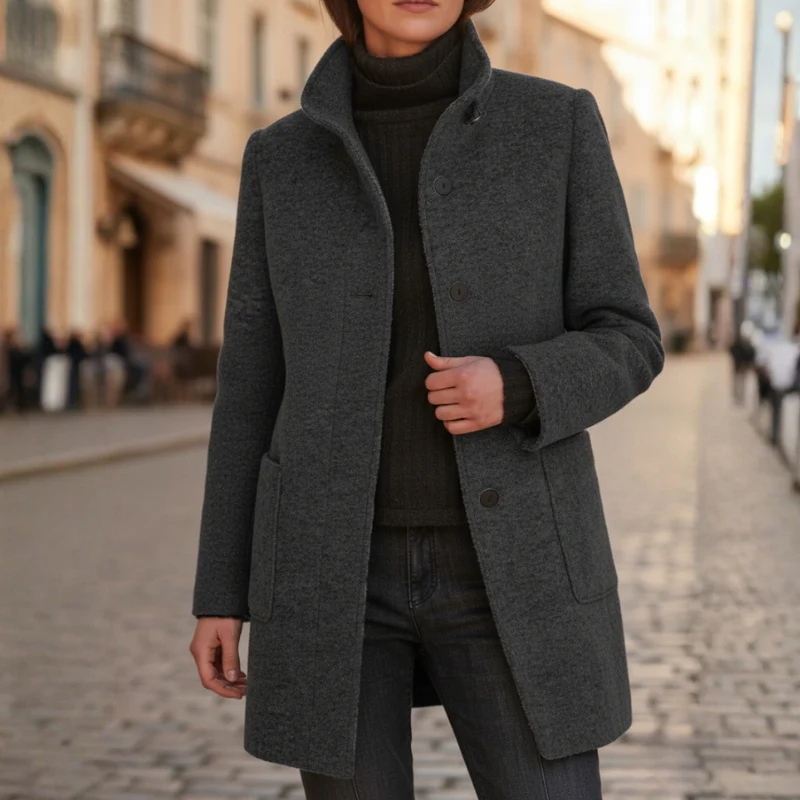 Sophia – Women's Long Sleeve Jacket with Front Pockets - Image 9