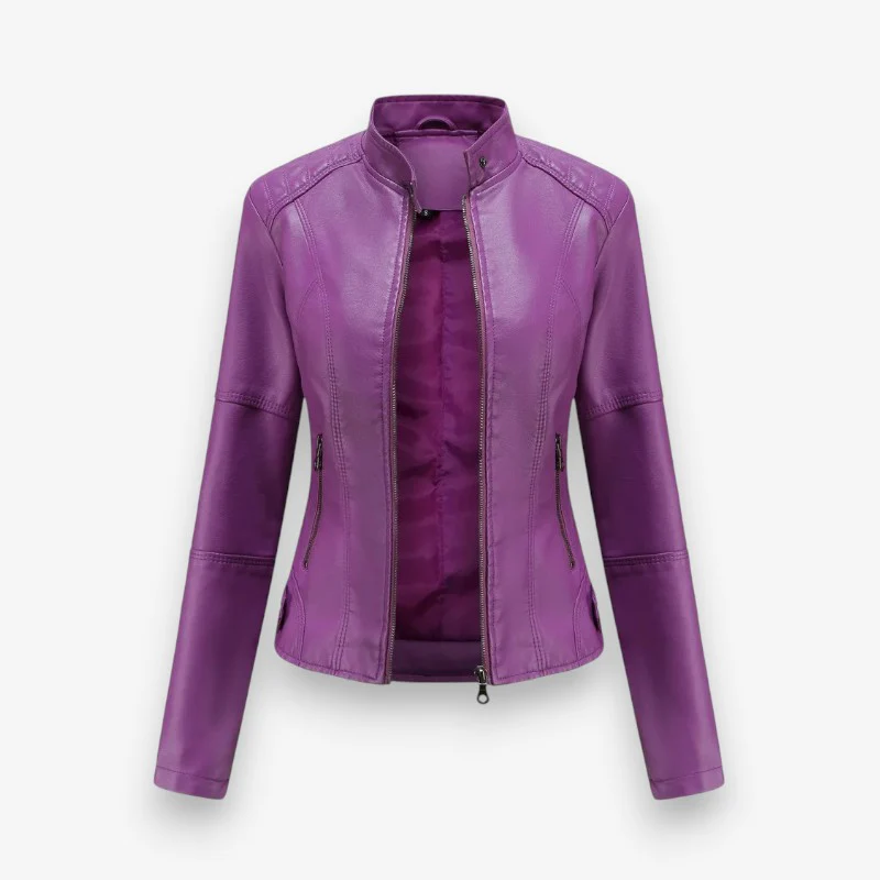 Sophia – Long Sleeve Jacket with Zipper Closure - Image 2