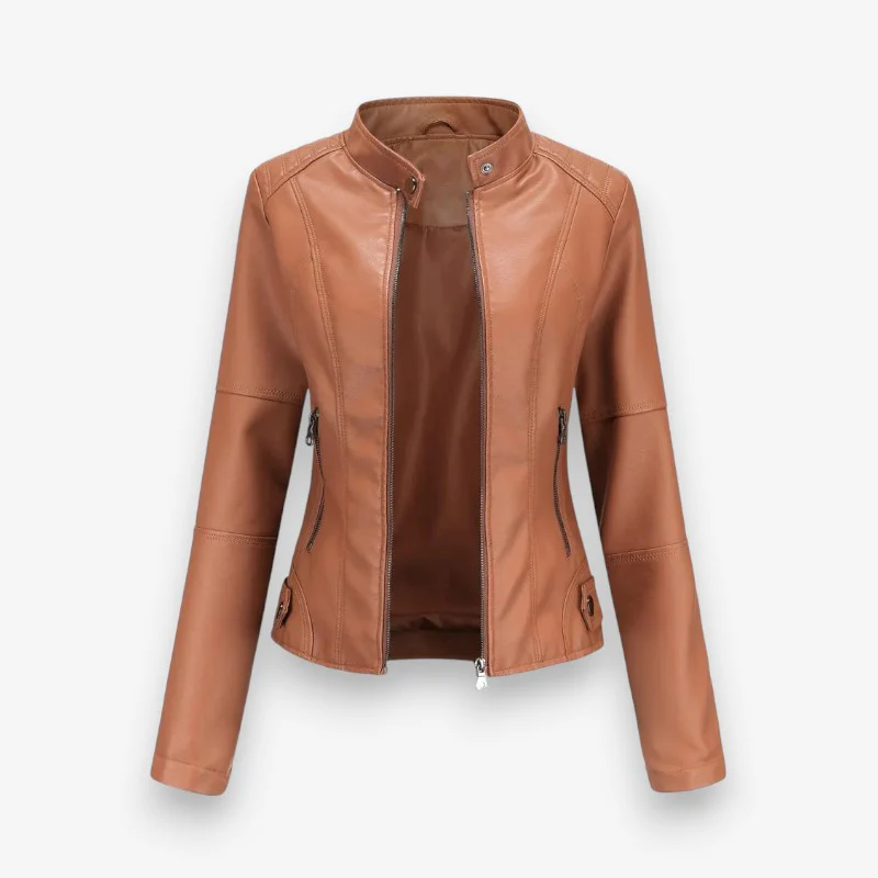 Sophia – Long Sleeve Jacket with Zipper Closure - Image 3