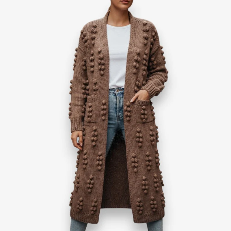 Sophia – Women's Oversized Jacket with Long Sleeves and Bubble Design - Image 2