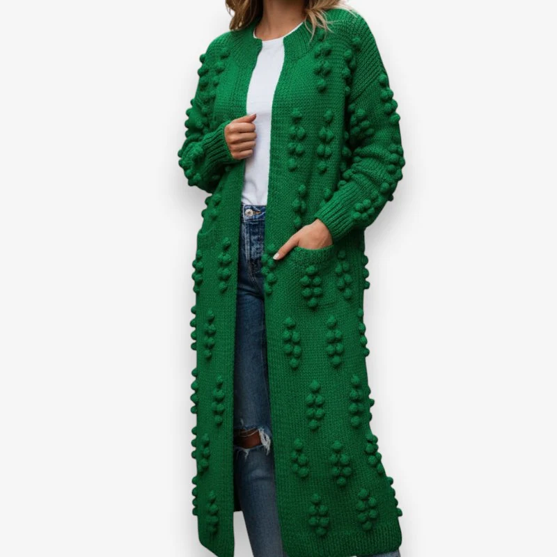Sophia – Women's Oversized Jacket with Long Sleeves and Bubble Design - Image 3