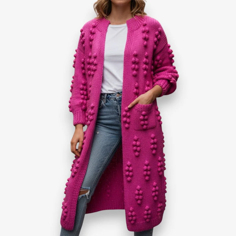 Sophia – Women's Oversized Jacket with Long Sleeves and Bubble Design - Image 7