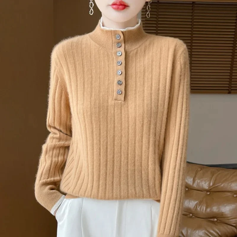 Sophia – Long-Sleeved Sweater with Ribbed Cuffs - Image 7