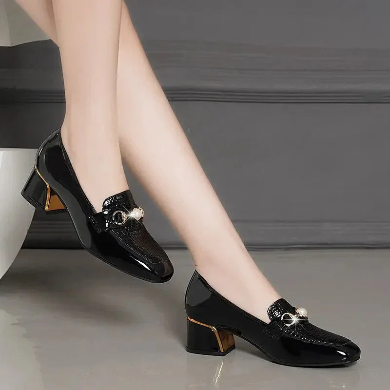 Sophia – Round Toe Shoes with Mid-Heel - Image 5