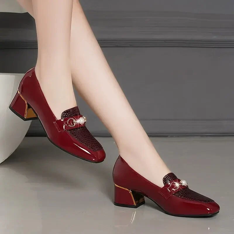 Sophia – Round Toe Shoes with Mid-Heel - Image 6