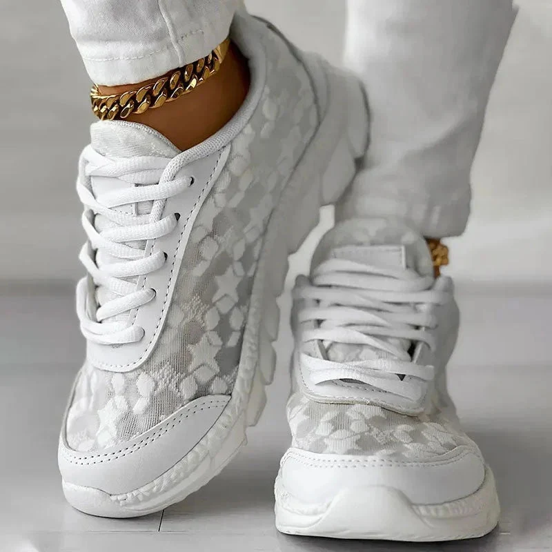 Sophia – Star Pattern Sneakers with Non-Slip Sole and Adjustable Lace Closure - Image 7