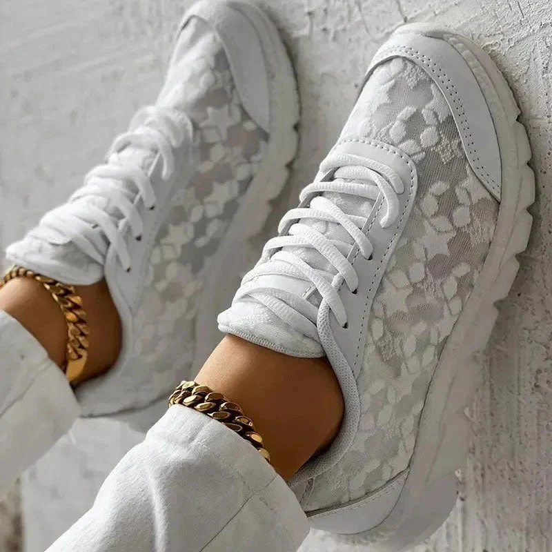 Sophia – Star Pattern Sneakers with Non-Slip Sole and Adjustable Lace Closure - Image 9