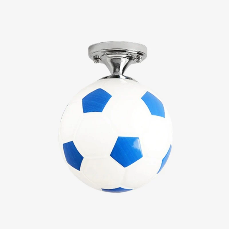 SportGlow – Round LED Ceiling Light with Football-Inspired Design - Image 4
