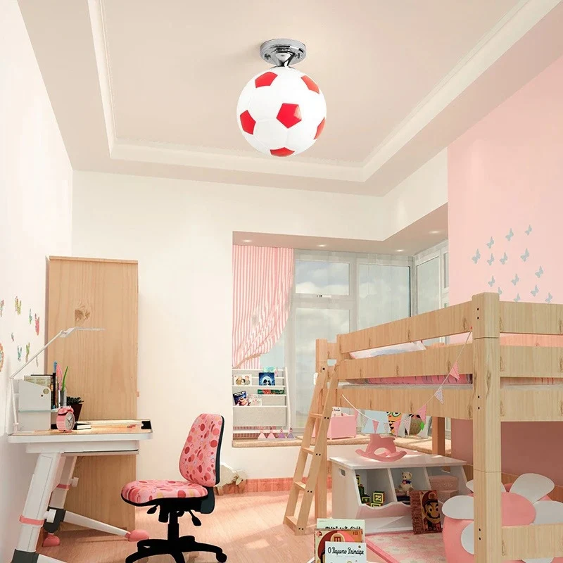 SportGlow – Round LED Ceiling Light with Football-Inspired Design - Image 9