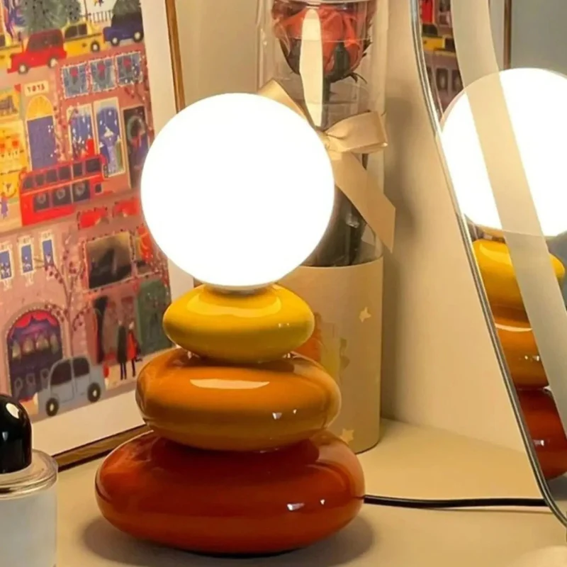 StoneGlow – LED Table Lamp with Round Head - Image 5