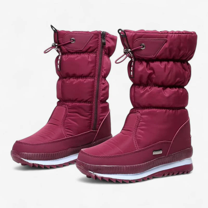 Taline – Calf Boots with Fleece Lining & Side Zipper - Image 3