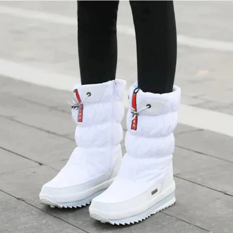 Taline – Calf Boots with Fleece Lining & Side Zipper - Image 4