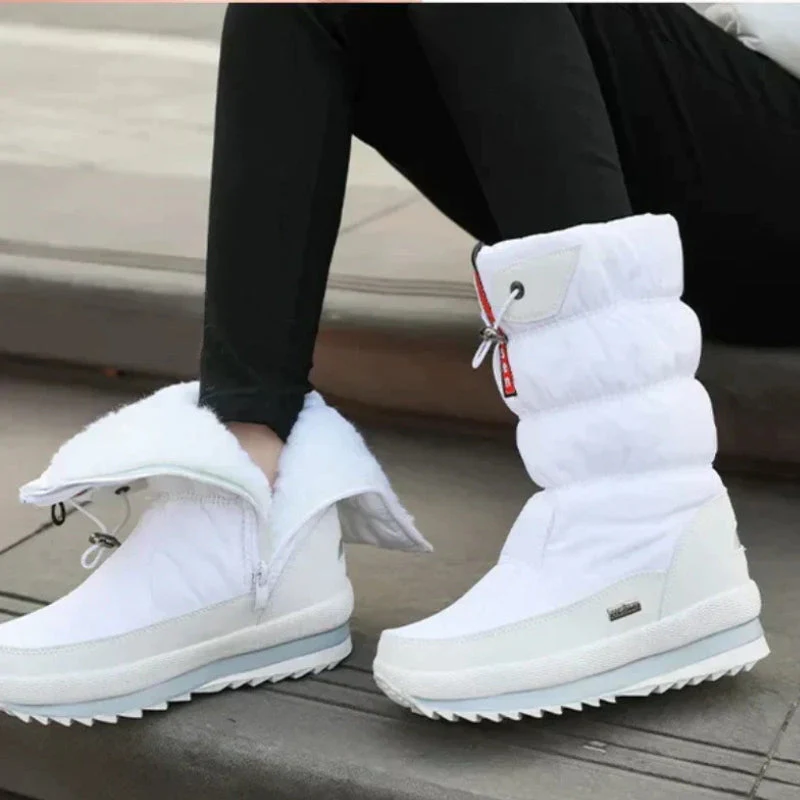 Taline – Calf Boots with Fleece Lining & Side Zipper - Image 6