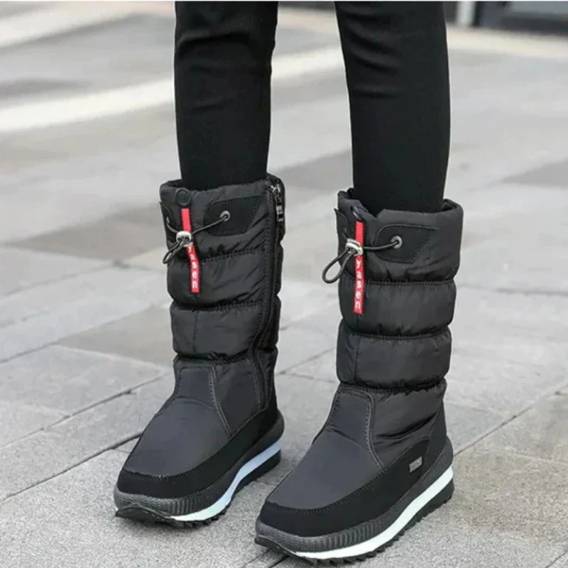 Taline – Calf Boots with Fleece Lining & Side Zipper - Image 7