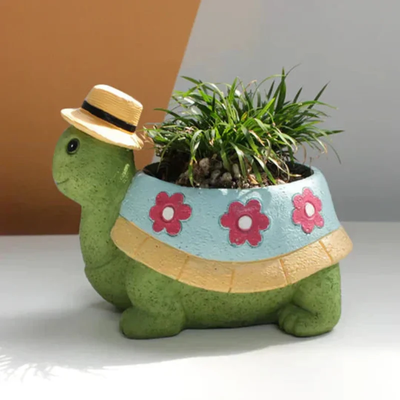 TerraTurtle – Turtle Shaped Decorative Plant Pot for Indoor Decor - Image 3
