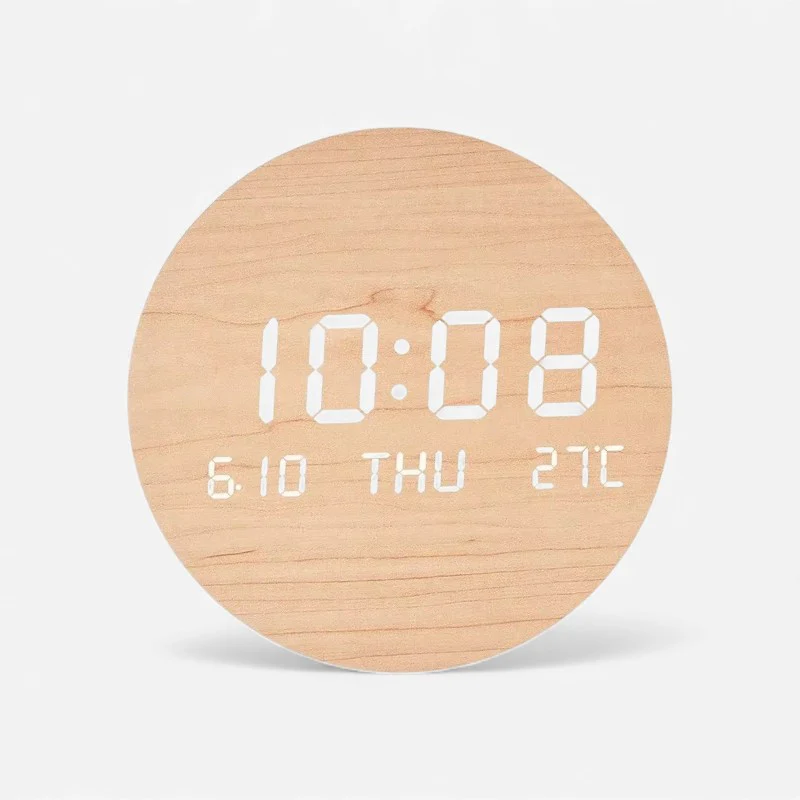 TimeCircle – Round LED Digital Wall Clock with Time and Day Display - Image 2
