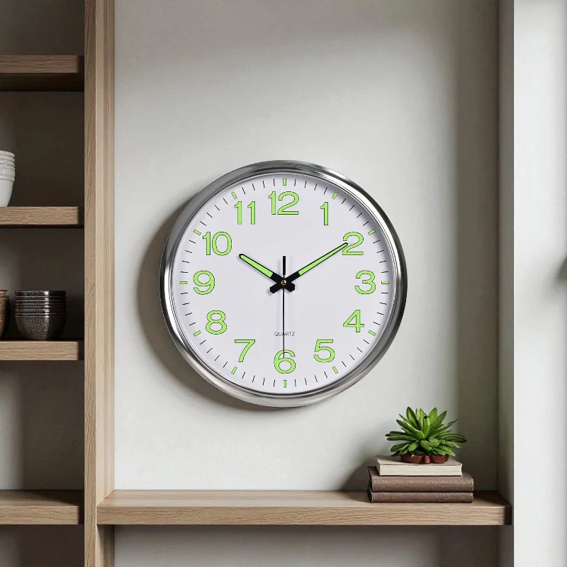 TimeGlow – Wall Clock with Luminous Hands - Image 5