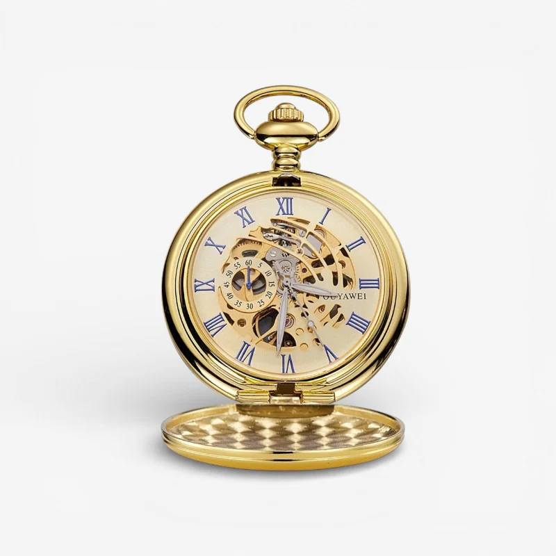 TimeLoom – Pocket Watch with Clear Numbers and Hanging Design