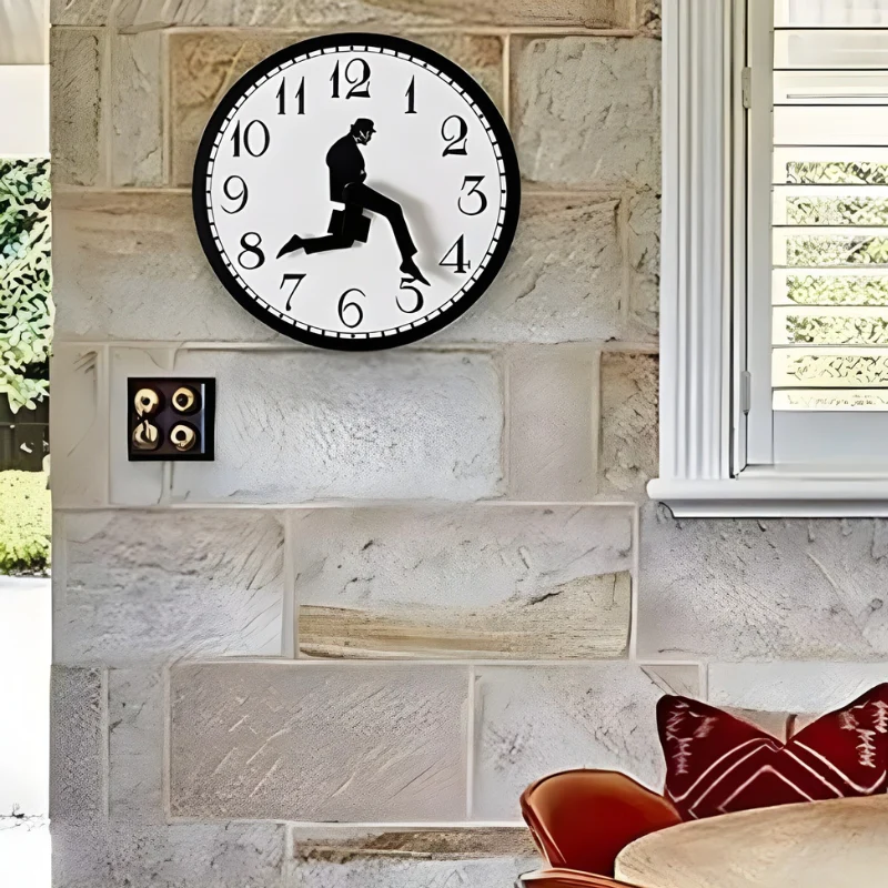 TimeLoom – Round Wall Clock with Numbers and Character Markers - Image 2