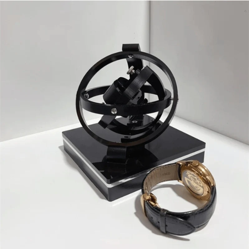 TimeVault – Watch Winder Case with Square Stand & Rotating Mechanism - Image 2
