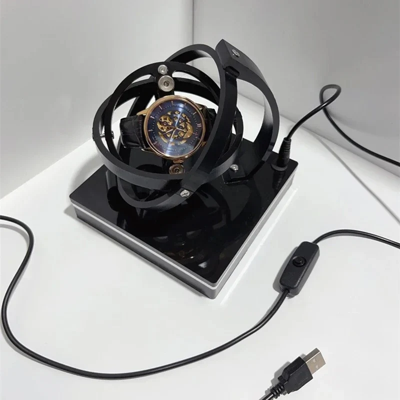 TimeVault – Watch Winder Case with Square Stand & Rotating Mechanism - Image 3