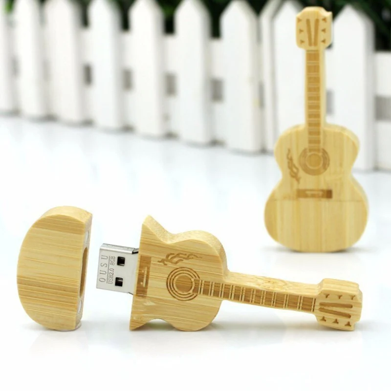 TuneKey – Guitar-Shaped USB Flash Drive with Keychain - Image 2