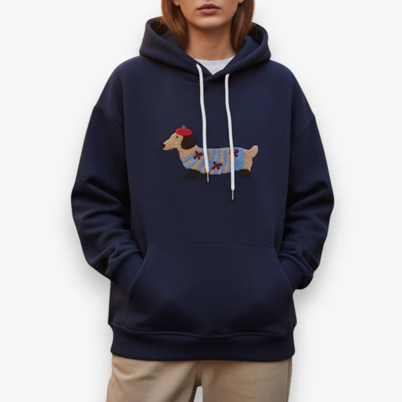 VelGlow – Men's Long Sleeve Jacket with Hoodie and Pocket - Image 2