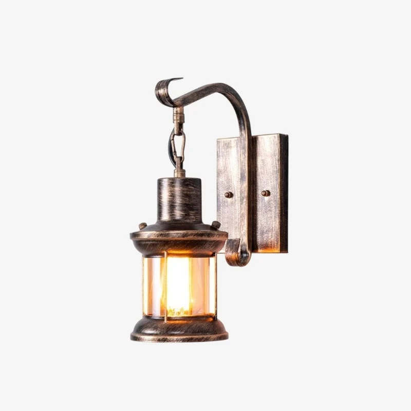 VintaGlow – Vintage wall lamp with curved stem - Image 2