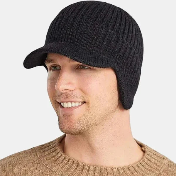 Visor – Beanie with Peak and Earflaps - Image 10