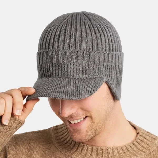 Visor – Beanie with Peak and Earflaps - Image 11