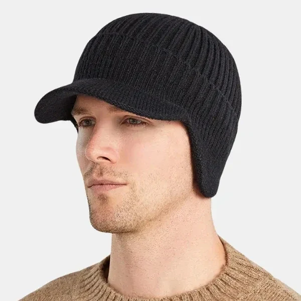 Visor – Beanie with Peak and Earflaps - Image 12