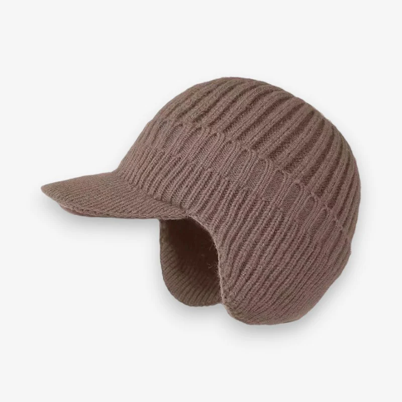 Visor – Beanie with Peak and Earflaps - Image 4