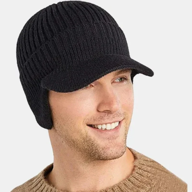 Visor – Beanie with Peak and Earflaps - Image 7