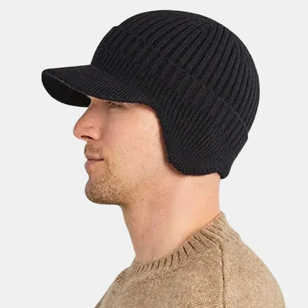 Visor – Beanie with Peak and Earflaps - Image 8