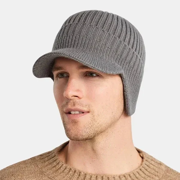 Visor – Beanie with Peak and Earflaps - Image 9